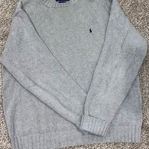 Ralph Lauren Polo Men’s Sweater-Large-Grey